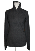 Lululemon Women&#39;s 1/4 Zip Pullover High Neck Top Shirt Gray Size Small  6 - £21.17 GBP