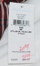 Ralph Lauren Black Red White Plaid Dress Bloomers 2 Piece Set 9 Month image 9
