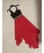 B Darlin Junior Women’s Sleeveless Black Sweetheart Red High Low Prom 3/4 - $545.64 MXN