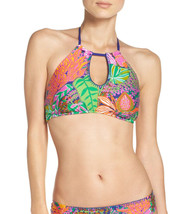  NEW Trina Turk Tropical Escape High Neck Bikini Top size 10 - £35.02 GBP