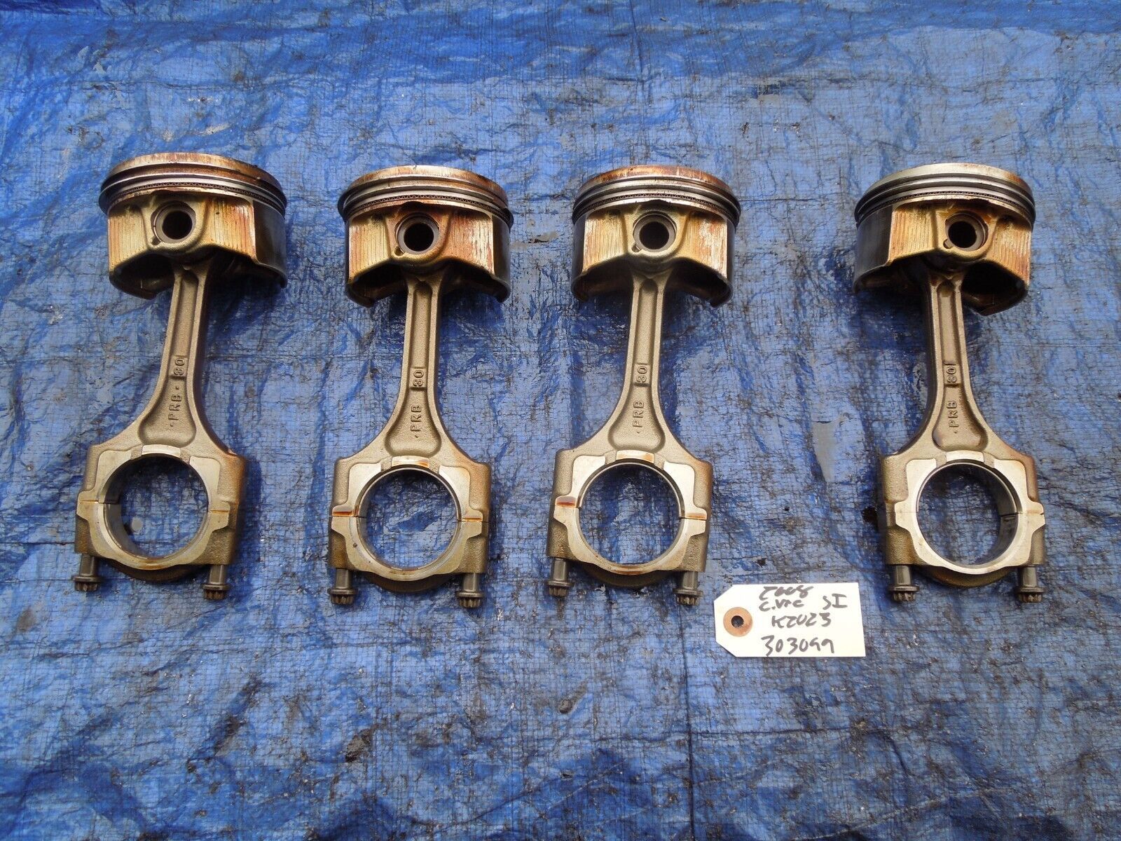 06-11 Honda Civic SI K20Z3 engine pistons and rods assembly OEM engine K... - $169.99