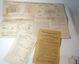 1941 Ford Roto-Selector Radio Owners Manual &amp; Philco warranty papers - £11.64 GBP