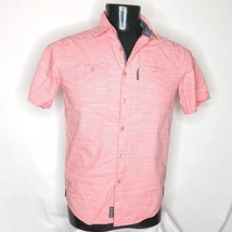 Men&#39;s Shirt Ecko Unltd Button Up Shirt for Men Pink Small - £7.19 GBP