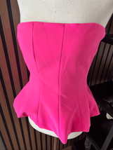 Zara hot pink tube top size M strapless top - $34.65