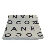 CHANEL Logo Towel Coco Monogram Terry Cloth Beach towel Pale Blue &amp; Navy... - $5,386.69 MXN