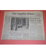 Eisenhower Death Tragedy Newspaper Vintage 1969 March 30 - $54.45 CAD