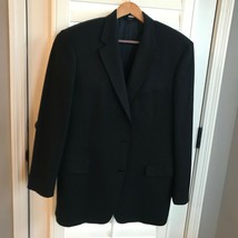 Brooks Brothers &quot;346&#39; Suit Jacket 44L.   96% Wool.  Sports Coat. Black Pinstripe - £29.41 GBP