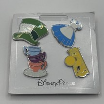 Disney Parks Alice in Wonderland Icons 4 Pin Set Pin Set New on card - $466.86 MXN