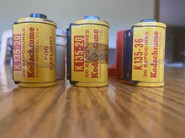 Lot of 3 rolls Kodak 135 Kodachrome color reversal film daylight 76 expo... - $24.99