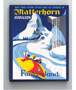 Framed Disneyland 1969 Matterhorn Vintage Restored mini poster - £13.53 GBP