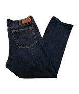 Eddie Bauer Straight Fit  Jeans Men 40x32 Dark Blue Denim Cotton Excelle... - $30.33 CAD
