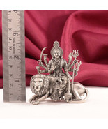 BIS HALLMARKED 925 Silver Antique Durgadevi Idol - pure silver gift items  - $1,805.65 MXN+