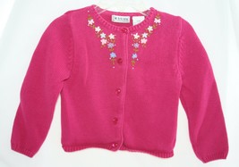 B-Kids Bloomingdales kids Raspberry Pink Cardigan 24 Month Girls Floral - $7.91