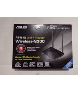 ASUS RT-N12 N300 WiFi Router 2T2R MIMO Technology, 4K HD Video Streaming, VoIP - £23.52 GBP