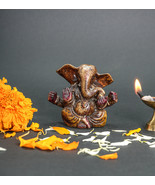 Innocence in Stone: Marble Baal Ganesh Statue, Divine Playfulness Captured - £39.49 GBP