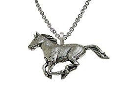 Running Horse Pendant Necklace - £27.51 GBP