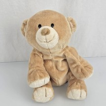 TY Pluffies 2010 Baby Woods Bear Tan Brown Teddy Bear Plush with Plastic Eyes - $24.74