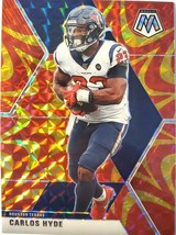 2020 Mosaic Gold Reaction Prizm Carlos Hyde #88 Houston Texans - $1.97