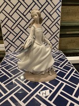 Vintage Lladro Girl In Dress Sculpture 1 - $116.53
