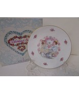 ROYAL DOULTON BONE CHINA COLLECTOR PLATE VALENTINE&#39;S DAY 1977 ENGLAND BOXED - $20.10 CAD