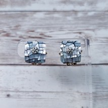 Vintage Liz Claiborne Clip On Earrings - Stunning &amp; Unusual Just Over 5/8&quot; - £16.23 GBP