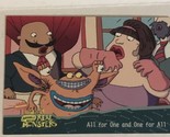 Aaahh Real Monsters Trading Card 1995  #32 All For One And One For All - $1.97
