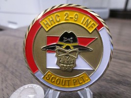 Us Army 2nd Battalion 9th Infantry 2-9 Inf Scout Plt Manchu Recon Challenge Coin - £18.49 GBP