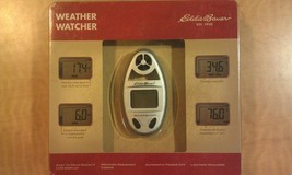 Eddie Bauer Weather Watcher Silver Portable LCD Weather Watcher New Sealed - £15.65 GBP
