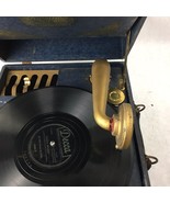 Antique SILVERTONE PORTABLE GRAMMOPHONE PHONOGRAPH - $199.99