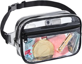 Clearworld Unisex Adult Clear Fanny Pack - Stadium Approved - 9 x 5.8 x 2.6 inch - £11.48 GBP