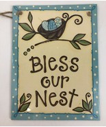 Bless our Nest - 6 x 8 Flat Canvas by Glory Haus Eggs New in Shrink - $12.19