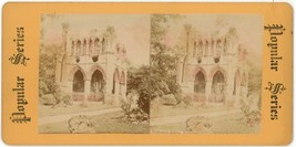 c1900&#39;s Popular Series Colorized Stereoview Card Dryburgh Abbey Scotland, UK - £7.46 GBP