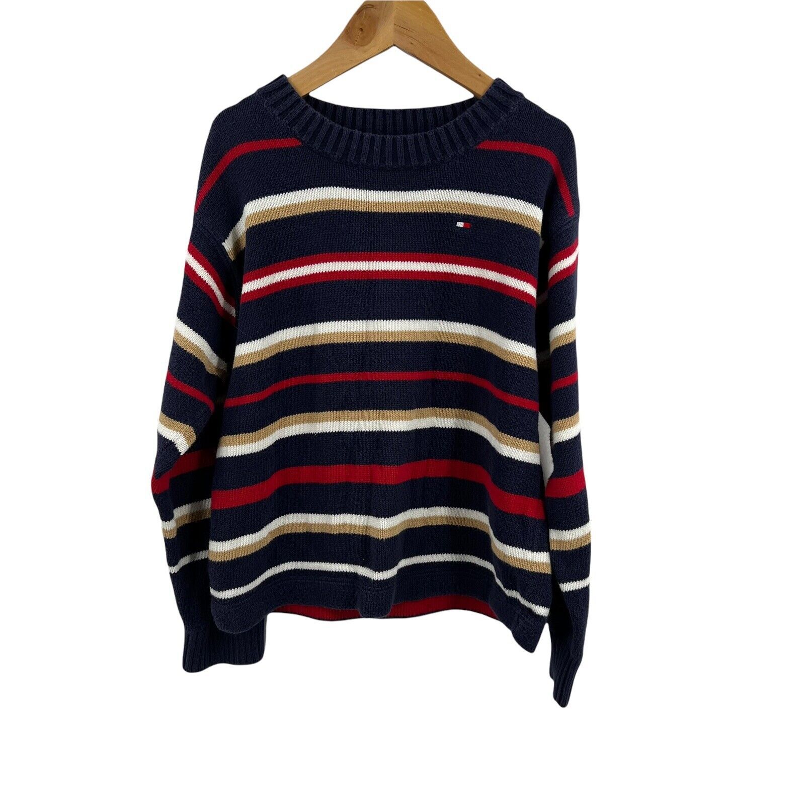 Tommy Hilfiger Striped Crew Neck Sweater Size 6 - £11.93 GBP