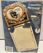 What&#39;s New Inc Country Message Cross Stitch Kit Stained Country Hangar &amp;... - £5.47 GBP