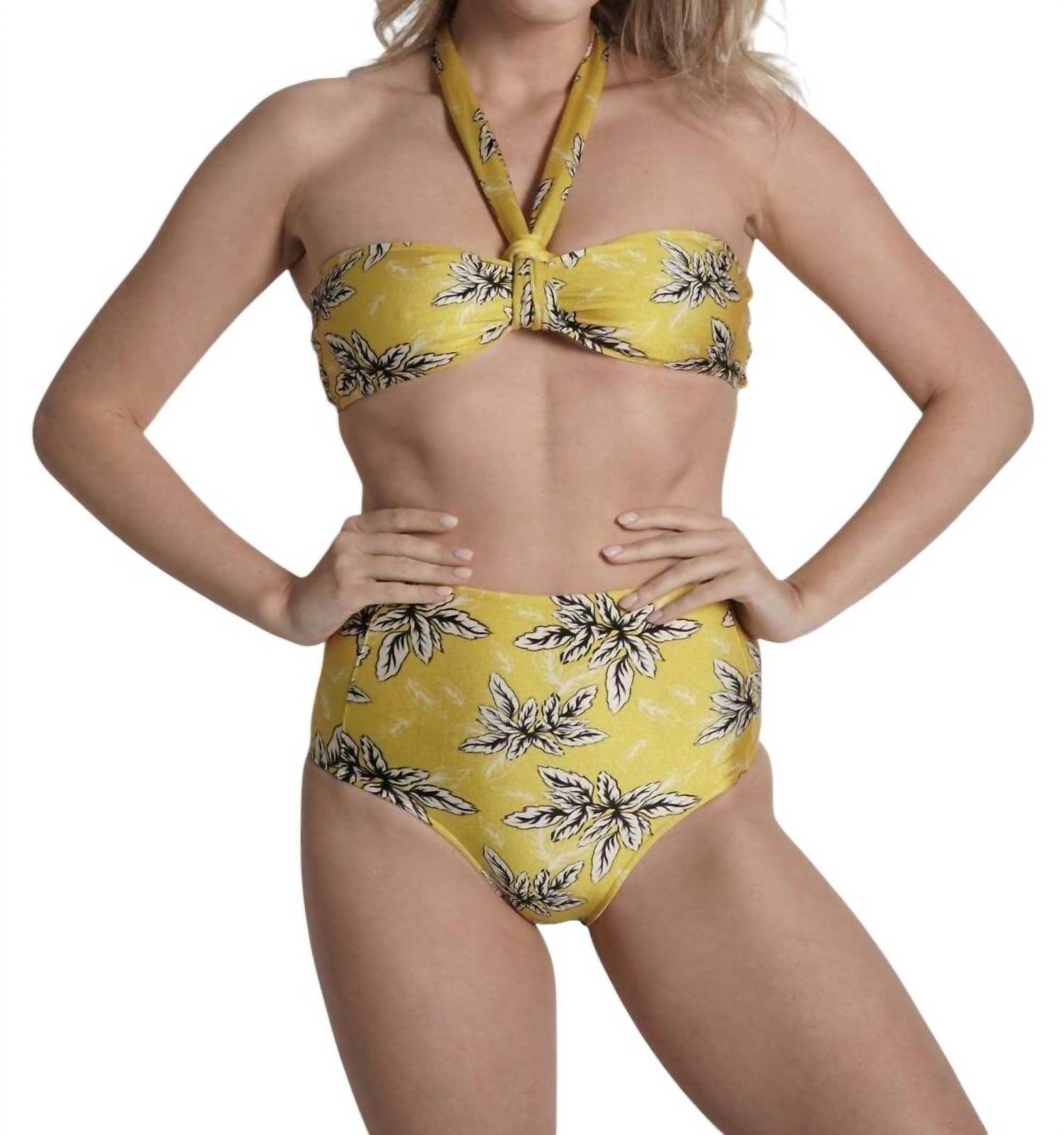 Sauipe strapless bandeau bikini top in Bianca
