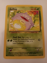 Pokemon 1999 Base Set Koffing 51 / 102 NM Single Trading Card - £7.81 GBP