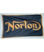 Norton Motorcycle Black Flag 3X5 Ft Polyester Banner USA 90x150cm - $341.18 MXN