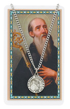 St. Benedict Medal Necklace with Laminated Prayer Card plus two bonus cards - £15.09 GBP