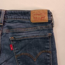 Levi's 711 Women's Blue Cotton Blend Denim Stretch Skinny Jeans Size 29 (29×29) image 3