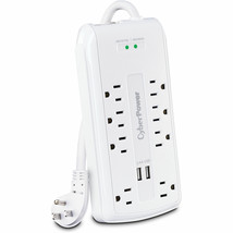 CyberPower P806U 8-Outlet Home Office Surge Protector Power Strip - £52.07 GBP