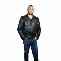 FMC Men&#39;s Superstar Moto Leather Jacket - £123.82 GBP