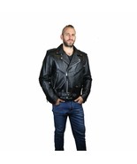 FMC Men&#39;s Superstar Moto Leather Jacket - £146.04 GBP