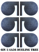 1/4&quot;x6&quot; Rimfire 22LR Steel Shooting Targets - Metal Range Dueling Trees ... - $61.99