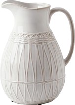 Victor And Teresa&#39;S White Ceramic Pitcher Vase For Home Decor Is A 7-By-8-Inch, - $32.93