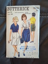 Misses Blouse Bermuda Shorts Skirts Size 16 Butterick 3506 Sewing Pattern VTG UC - £22.32 GBP