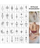30 Pieces Woman Dream Catcher Waterproof Body Temporary Tattoos Stickers - $25.26 CAD