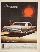 1966 Print Ad Oldsmobile Delta 88 Holiday Sedan 375-HP Rocket V8 Olds - £16.28 GBP