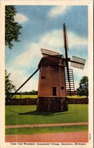 Cape Cod Windmill Dearborn Michigan MI Linen Postcard L1 - £2.31 GBP