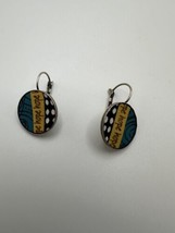 Vintage Hope Dangle Earrings 3cm - $11.88