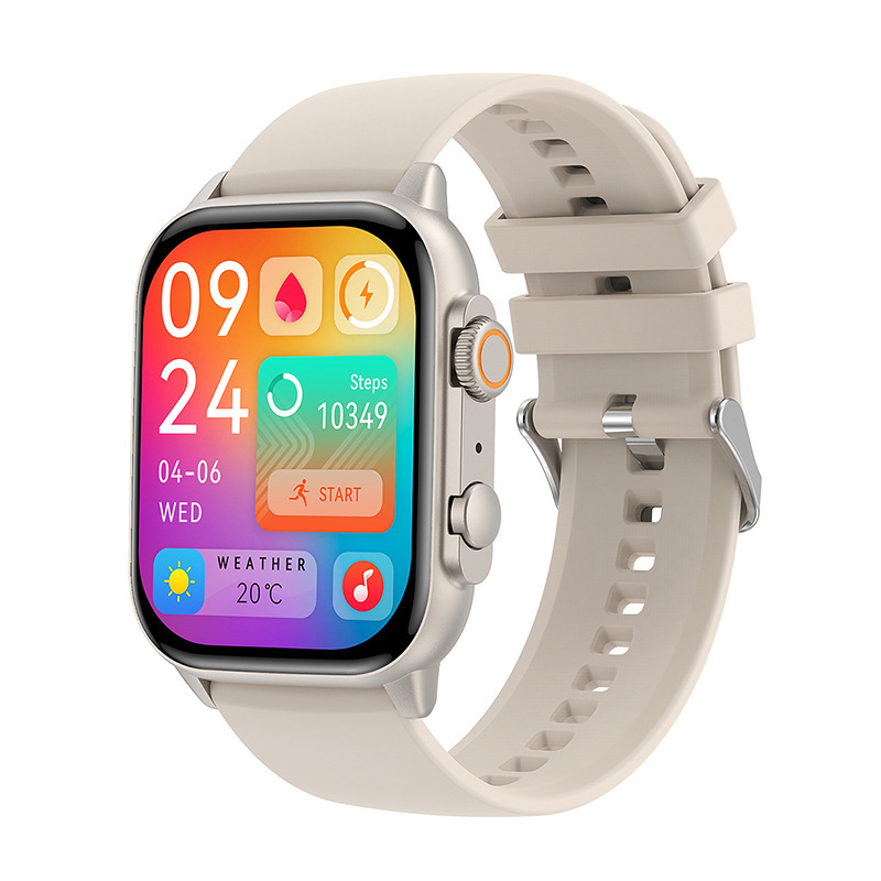 Hk95 Bluetooth Call Smart Watch 1.95 Inch Heart Rate Blood Pressure Blood Oxygen